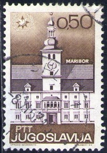 Yugoslavia 1966 Scott 877 Sello º Ayuntamiento Maribor Timbre Utilisé usado 